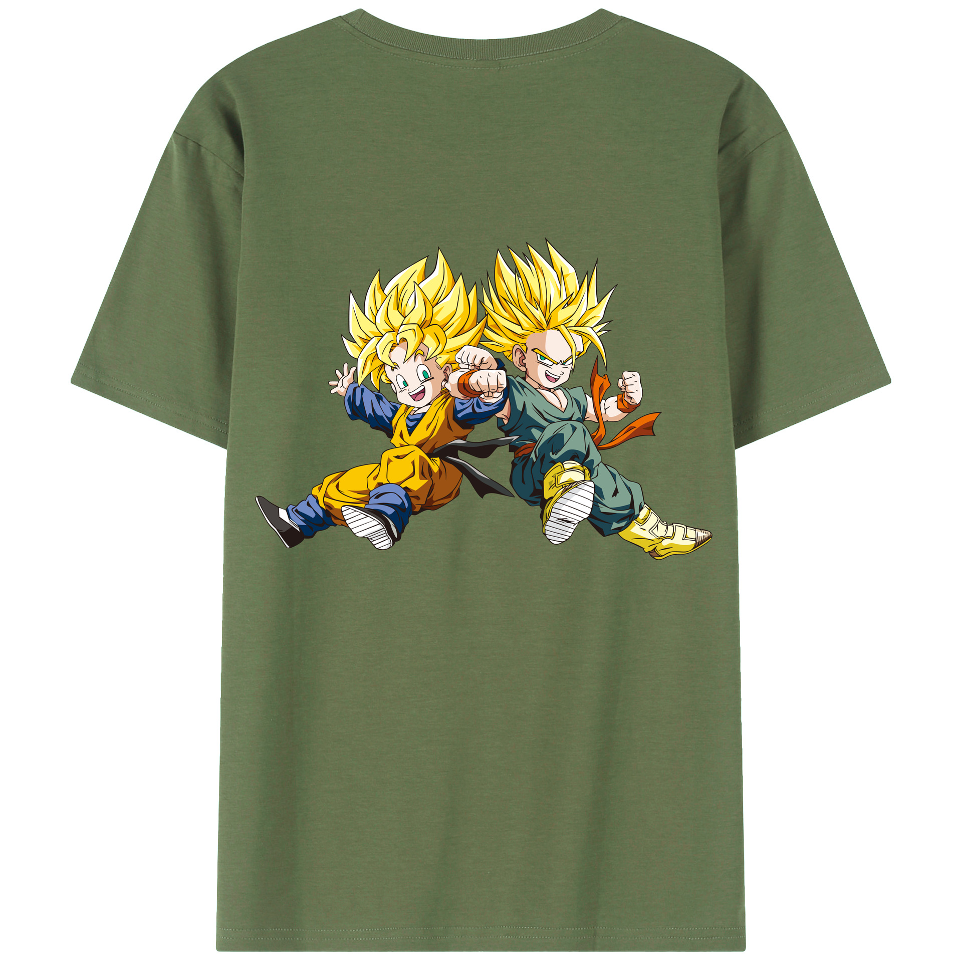 （画像用） ドラゴンボール 孫悟空（そん ごくう）Son Goku カカロット DRAGON BALL Kakarotto 綿100％ メンズ半袖Tシャツ（バックプリント） 通気性